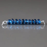 3.5mm Blue Sapphire Beads Smooth Rondelle 10 PCs Genuine Gemstone Beads Jewelry Making Gift September Birthstone