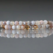 3.5mm Botswana Agate Beads Faceted Genuine Tiny Agate Beads 15