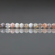 3.5mm Botswana Agate Beads Faceted Genuine Tiny Agate Beads 15