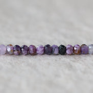3.5mm Charoite Beads - Faceted Rondelle Natural Gemstone 7