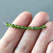3.5mm AAA Chrome Diopside Beads 2