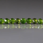 3.5mm Chrome Diopside Beads – Smooth Round Natural Gemstone - 12 pcs