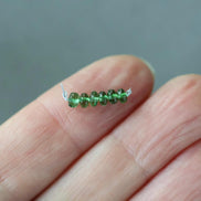 3.5mm Chrome Green Tourmaline Smooth Rondelle Beads 6 PCs Gem Quality Genuine Gemstone Beads DIY Jewelry Making Gift October Birthstone