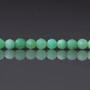 3.5mm Chrysoprase Faceted Beads 15