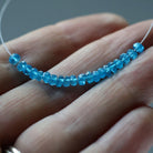 3.5mm Electric Neon Peacock Apatite Beads - Faceted Rondelle Genuine Gemstone 20 PCs