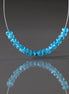 3.5mm Electric Neon Peacock Apatite Beads - Faceted Rondelle Genuine Gemstone 20 PCs