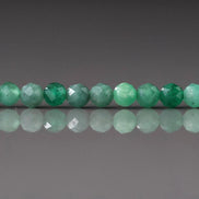 3.5mm AAA Natural Emerald Beads Micro Faceted 15