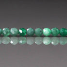 3.5mm Emerald Beads – Faceted Round Natural Gemstone 15" Strand
