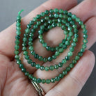 3.5mm Fuchsite Beads ‚Äì Faceted Round Natural Gemstone 15" Strand