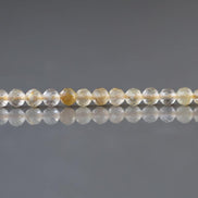 3.5mm Golden Rutilated Quartz Micro Faceted Beads Genuine Yellow Quartz Beads 15.5