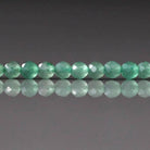 3.5mm Green Aventurine Beads ‚Äì Faceted Round Natural Gemstone 15" Strand