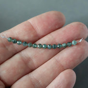 3.5mm Rare Green Kyanite Beads Micro Faceted Beads 14 PCs Rare Kyanite Gemstone Beads Beading Crafter Gift