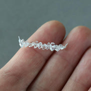 3-5mm Herkimer Diamond Beads - Round Micro Gemstone 10 Pcs