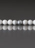 3.5mm Howlite Beads - Smooth Round Natural Gemstone 15" Strand