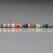 3.5mm Indian Agate Faceted Beads Genuine Agate Colorful Beads 15