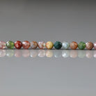 3.5mm Indian Agate Beads - Faceted Round Natural Gemstone 15" Strand
