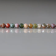 3.5mm Indian Agate Beads - Faceted Round Natural Gemstone 15