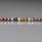 3.5mm Indian Agate Beads - Faceted Round Natural Gemstone 15" Strand