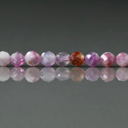 3.5mm AAA Lepidolite Micro Faceted Beads Genuine Lepidolite Beads 15