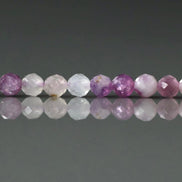 3.5mm Lepidolite Beads – Faceted Round Natural Gemstone 15