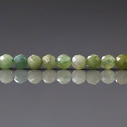 3.5mm Green Tourmaline Micro Faceted Beads 15