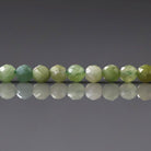 3.5mm Light Green Tourmaline Beads ‚Äì Faceted Round Natural Gemstone 15" Strand