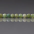 3.5mm Light Green Tourmaline Beads ‚Äì Faceted Round Natural Gemstone 15" Strand