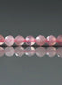 3.5mm Madagascar Rose Quartz Beads – Faceted Round Natural Gemstone 15" Strand