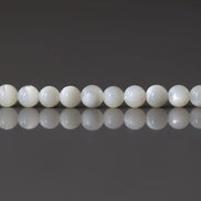3.5mm Natural Mother of Pearl Beads - Smooth Round Natural Gemstone 15
