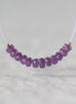 3.5mm Natural Purple Sapphire Beads Faceted Rondelle 1” Genuine Gemstonefir DIY Jewelry Making Beading Supplies