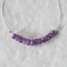 3.5mm Natural Purple Sapphire Beads Faceted Rondelle 1” Genuine Gemstonefir DIY Jewelry Making Beading Supplies