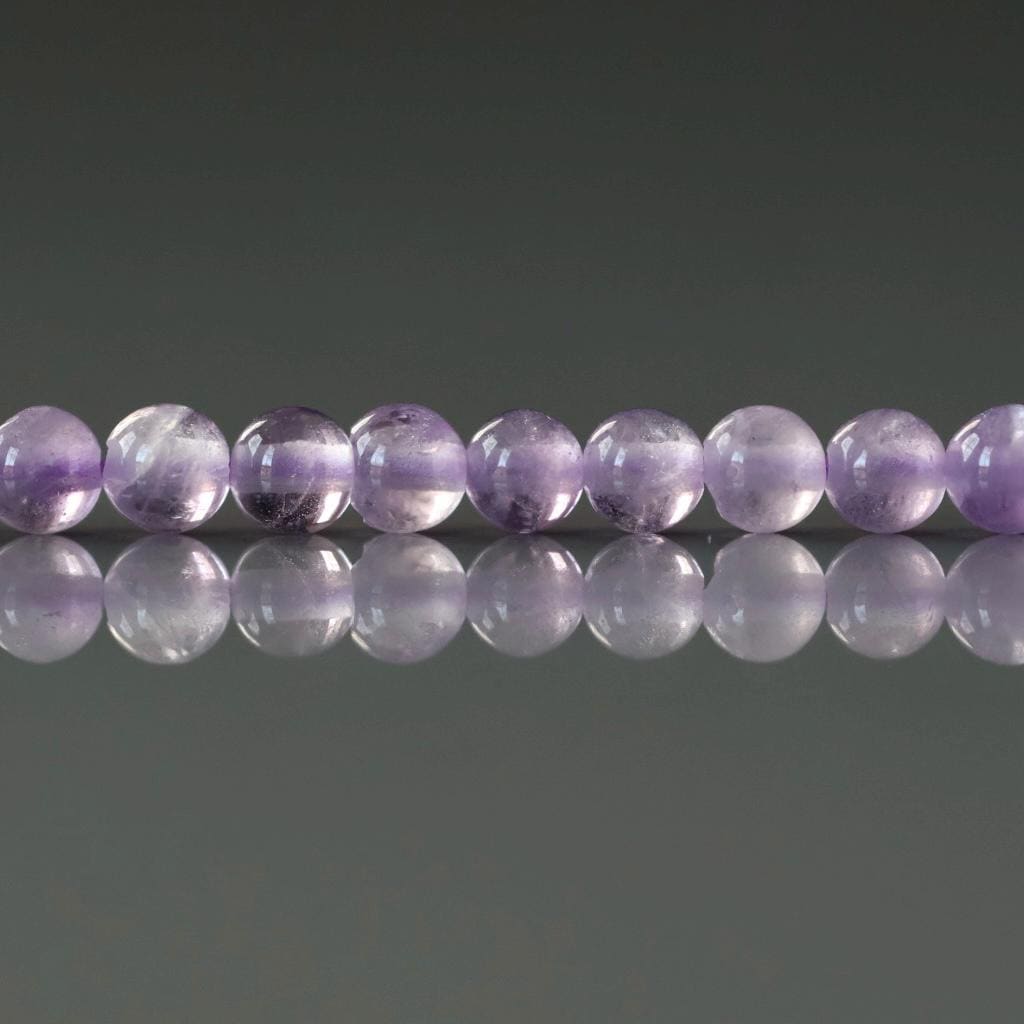3.5mm Pink Amethyst Beads ‚Äì Smooth Round Natural Gemstone 15" Strand