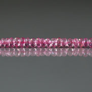 3.5mm Pink Topaz Rondelle Beads – Faceted Rondelle Natural Gemstone 6