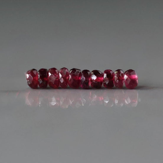 3.5mm AAA Pink Tourmaline Beads Rondelle 10 PCs Faceted Genuine Gemstone Beads Jewelry Making Gift October Birthstone