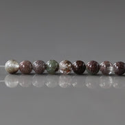 3.5mm Rare Lodolite Beads – Smooth Round Natural Gemstone - 2