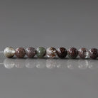 3.5mm Rare Lodolite Beads – Smooth Round Natural Gemstone - 2" Strand