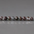 3.5mm Rare Lodolite Beads – Smooth Round Natural Gemstone - 2" Strand