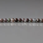 3.5mm Rare Lodolite Beads – Smooth Round Natural Gemstone - 2" Strand