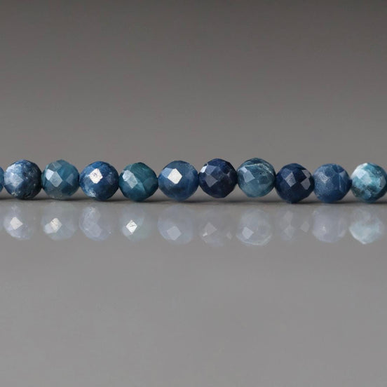 3.5mm Rare Sierber Agate Faceted Beads 15" Blue Genuine Agate Gemstone Beads for Jewelry Making Beading Craft Gift Small Beads Tiny