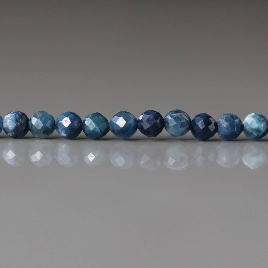 3.5mm Rare Sierber Agate Beads – Faceted Round Natural Gemstone 15" Strand