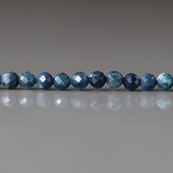 3.5mm Rare Sierber Agate Beads – Faceted Round Natural Gemstone 15" Strand