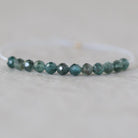 3.5mm Rare Teal Green Kyanite Beads Micro Faceted Rare Kyanite Gemstone Beads for DIY Jewelry Making
