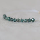 3.5mm Rare Teal Green Kyanite Beads Micro Faceted Rare Kyanite Gemstone Beads for DIY Jewelry Making