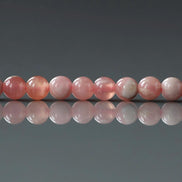 3.5mm Rhodochrosite Beads ‚Äì Smooth Round Natural Gemstone 15