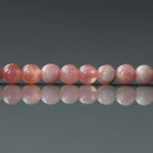 3.5mm Rhodochrosite Beads ‚Äì Smooth Round Natural Gemstone 15" Strand