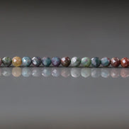 3.5mm Natural Ruby Fuchsite Micro Faceted Beads Genuine Small Colorful Beads 15