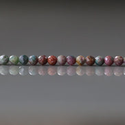 3.5mm Natural Ruby Fuchsite Micro Faceted Beads Genuine Small Colorful Beads 15