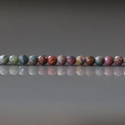 3.5mm Ruby Fuchsite Beads - Faceted Round Natural Gemstone 15