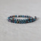 3.5mm Ruby in Kyanite Beads Faceted Round 7" Colorful Natural Gemstone for DIY Jewelry Making