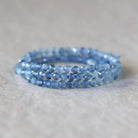 3.5mm Santa Maria Aquamarine Beads Faceted Natural Genuine Gemstone Beads for Jewelry Making Craft Gift Beads March Birthstone